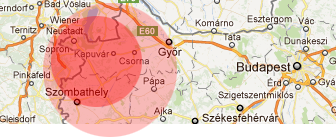Sopron és
                                    környéke térképe